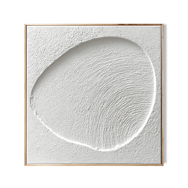 Echo Form – White Minimalist Textured Art #awp24 Painting artwepaint 