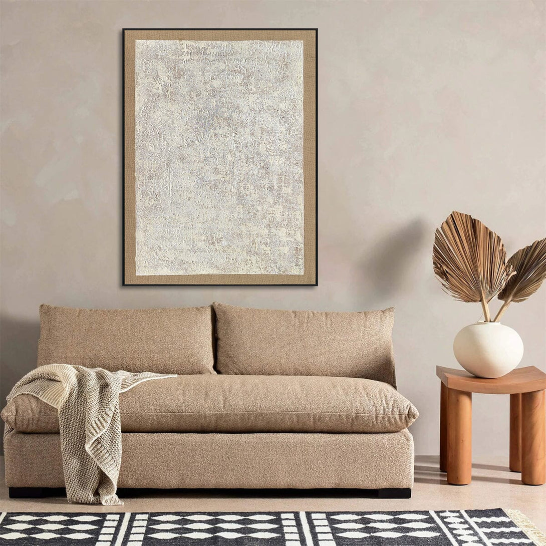 Echoes of Silence - Blue Grey Textured Abstract #J5091 Painting artwepaint 