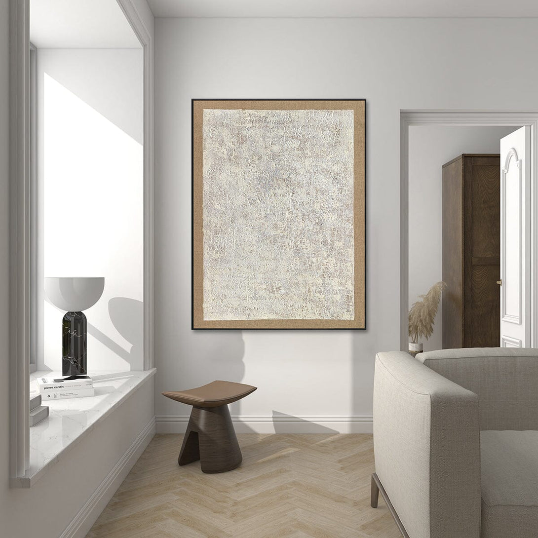 Echoes of Silence - Blue Grey Textured Abstract #J5091 Painting artwepaint 