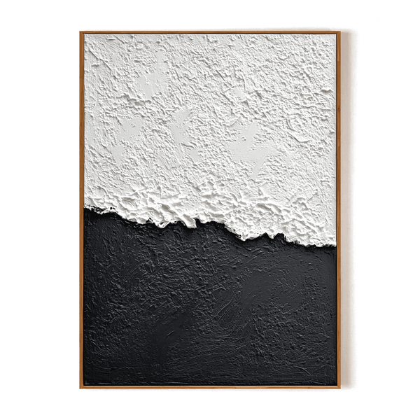 Edge of Balance – Black and White Textured Painting #93037 Painting artwepaint 