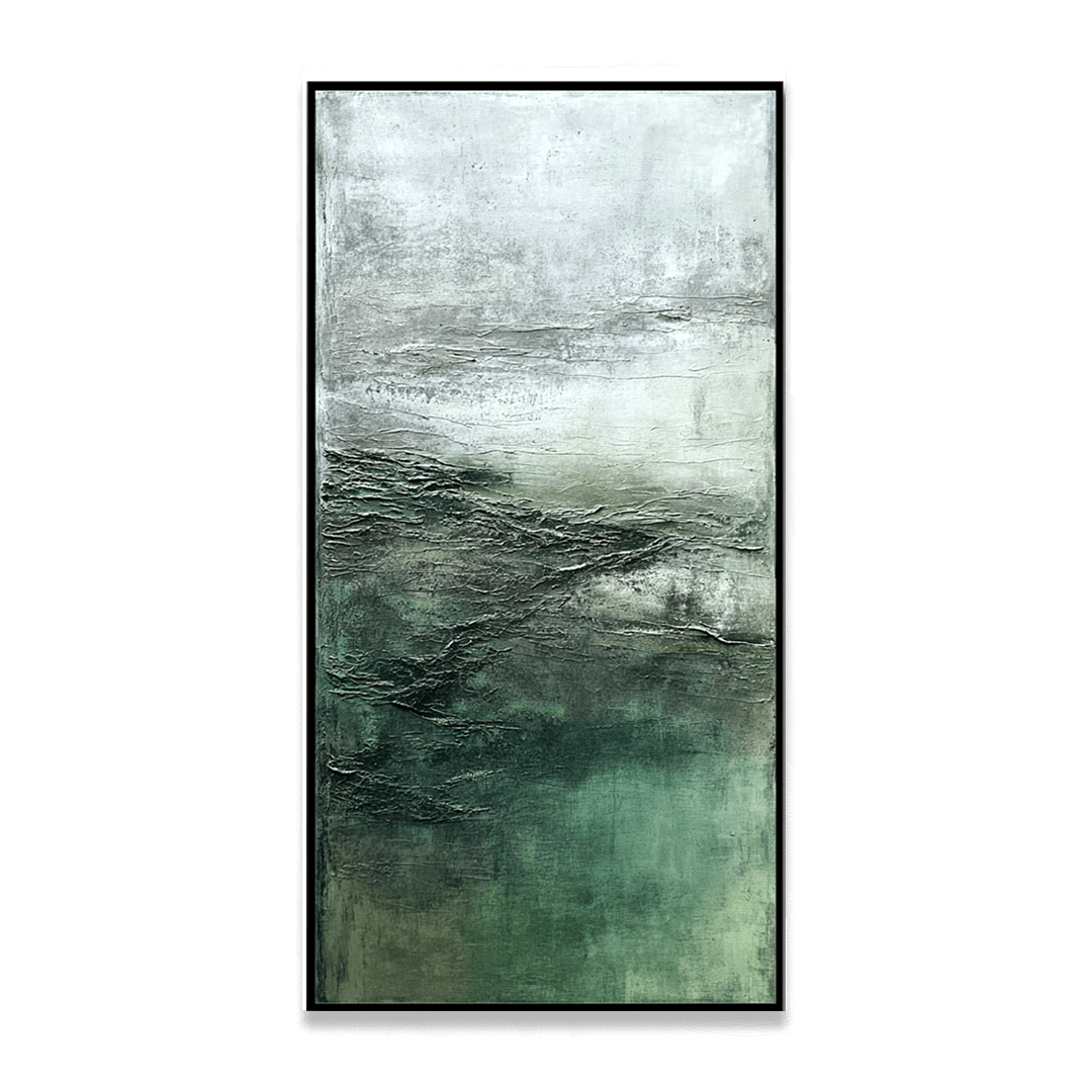 Emerald Haze – Abstract Green Painting #50 Painting artwepaint 