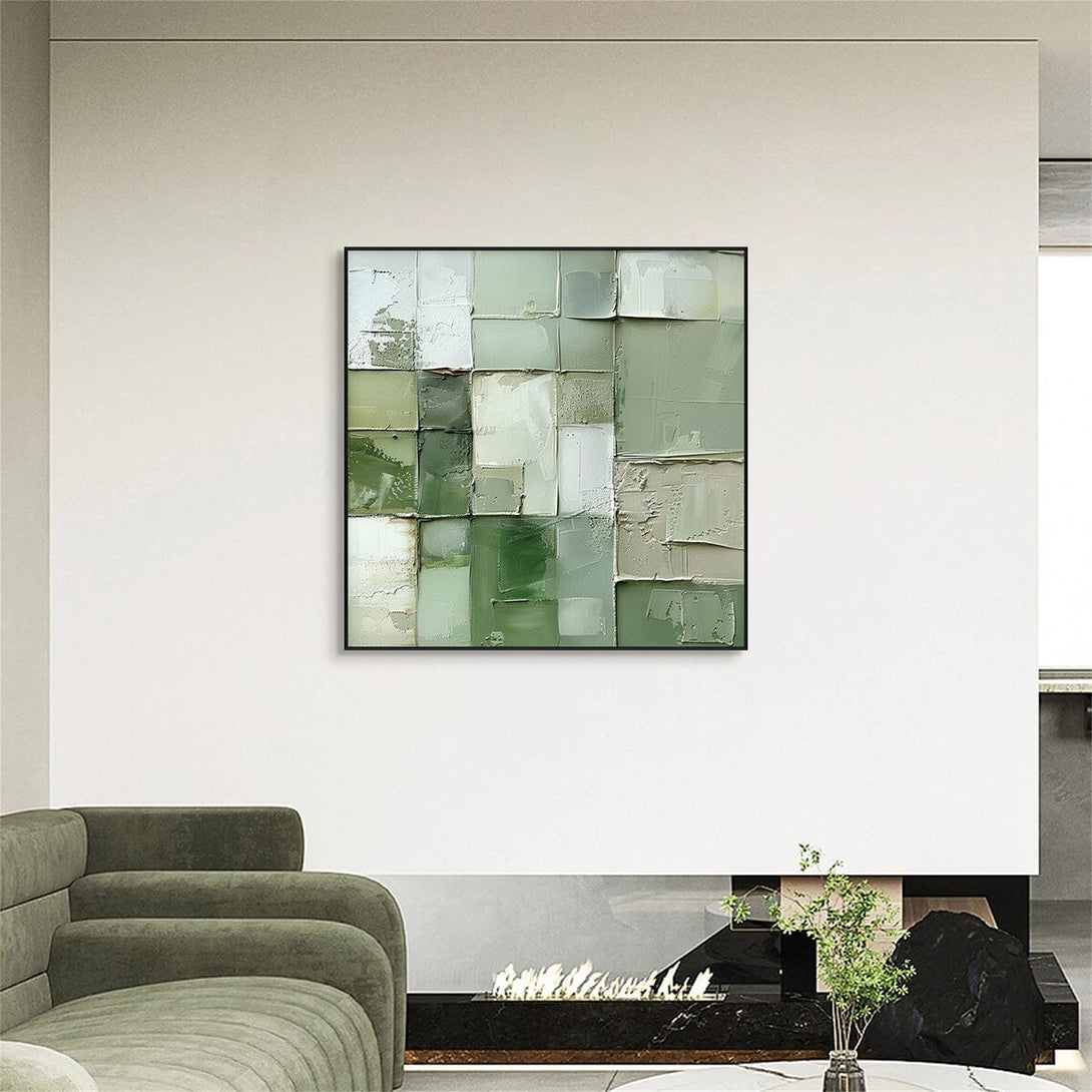 Emerald Serenity Abstract Painting #PGK3(81) Painting artwepaint 