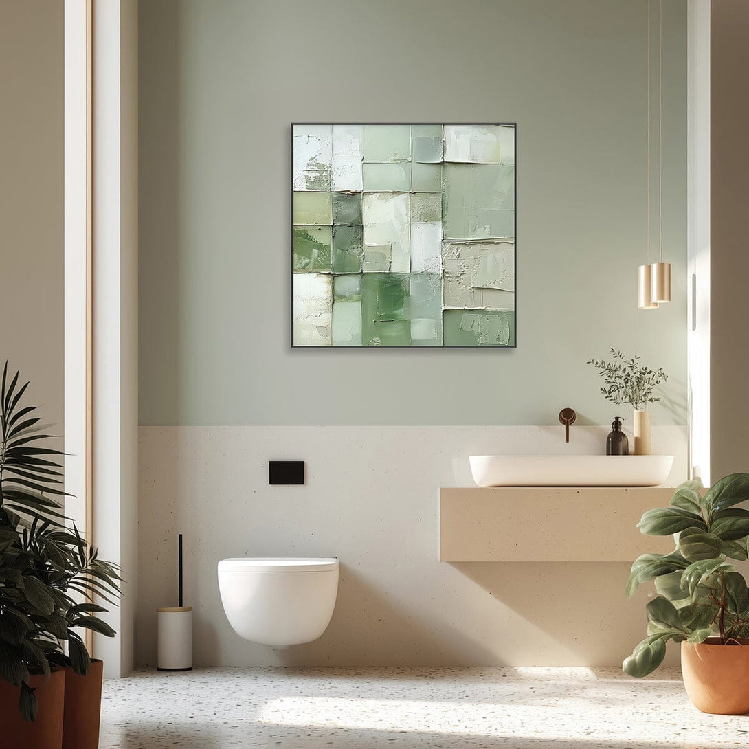 Emerald Serenity Abstract Painting #PGK3(81) Painting artwepaint 