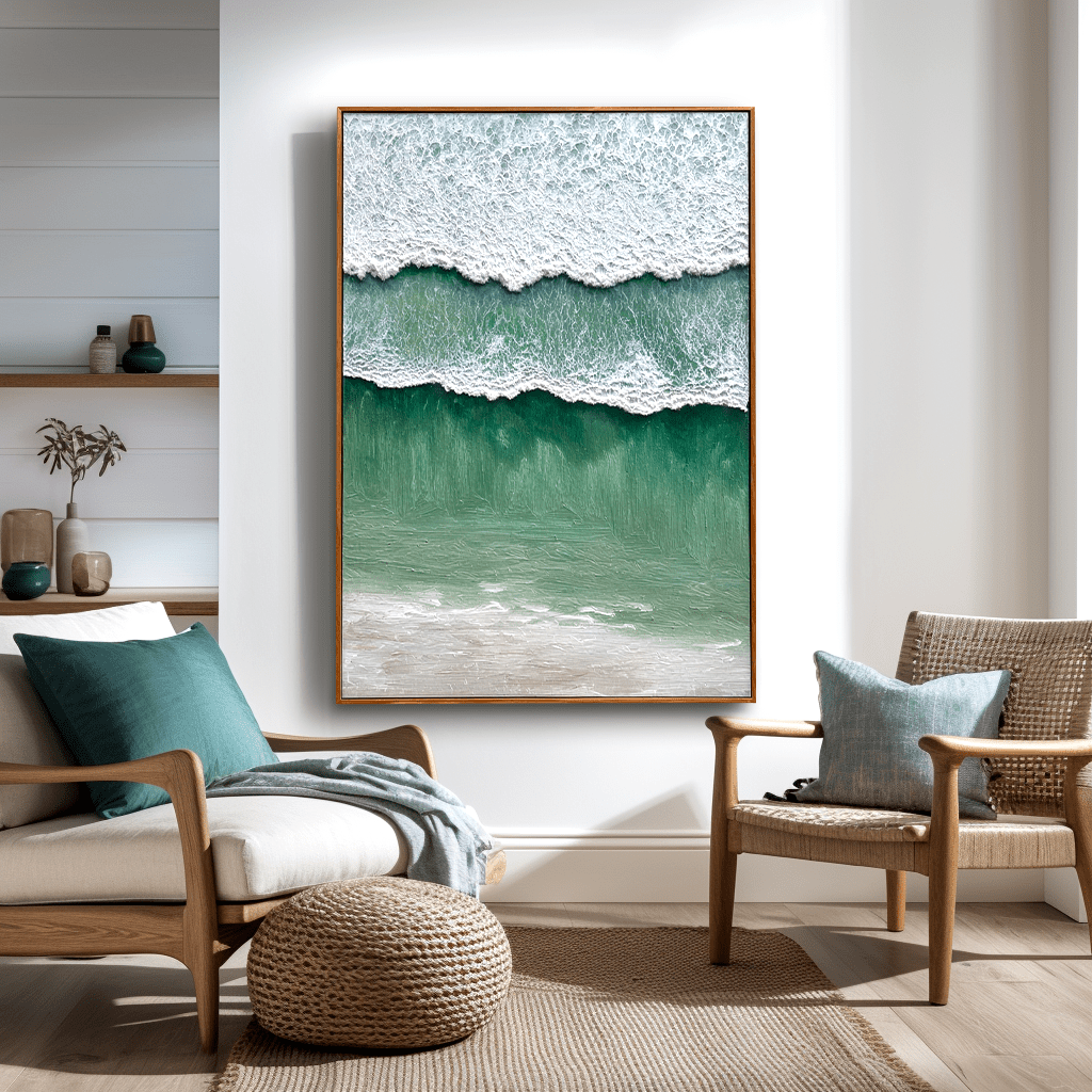 Emerald Wave Ocean Painting #93003 Painting artwepaint 