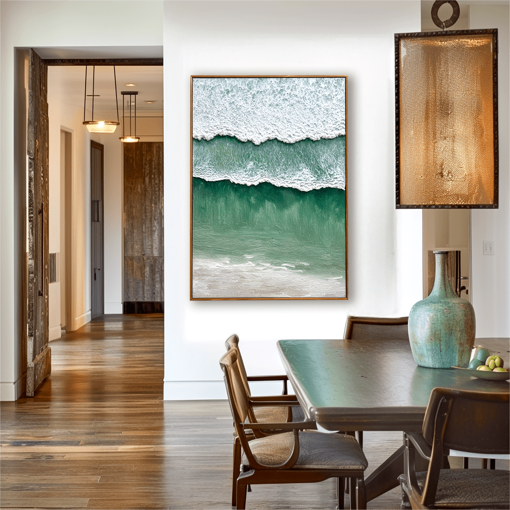 Emerald Wave Ocean Painting #93003 Painting artwepaint 