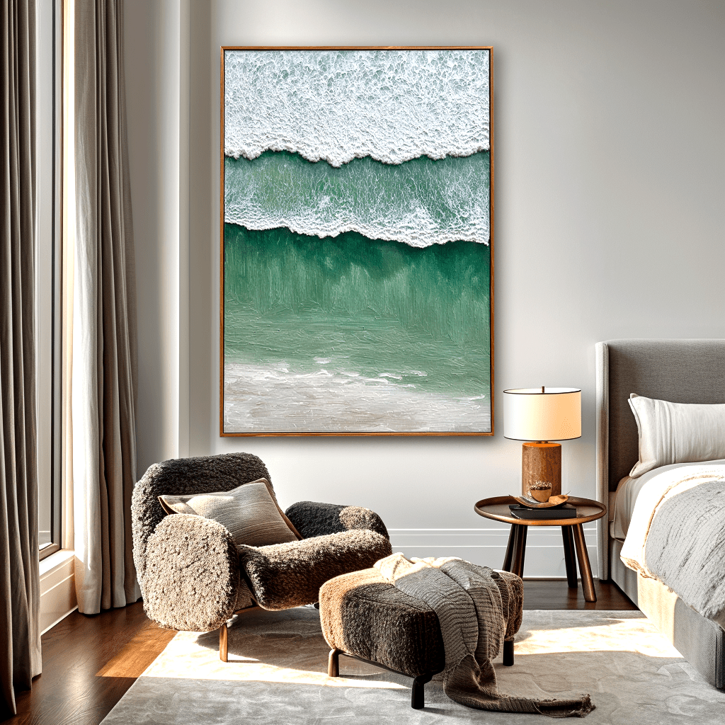 Emerald Wave Ocean Painting #93003 Painting artwepaint 