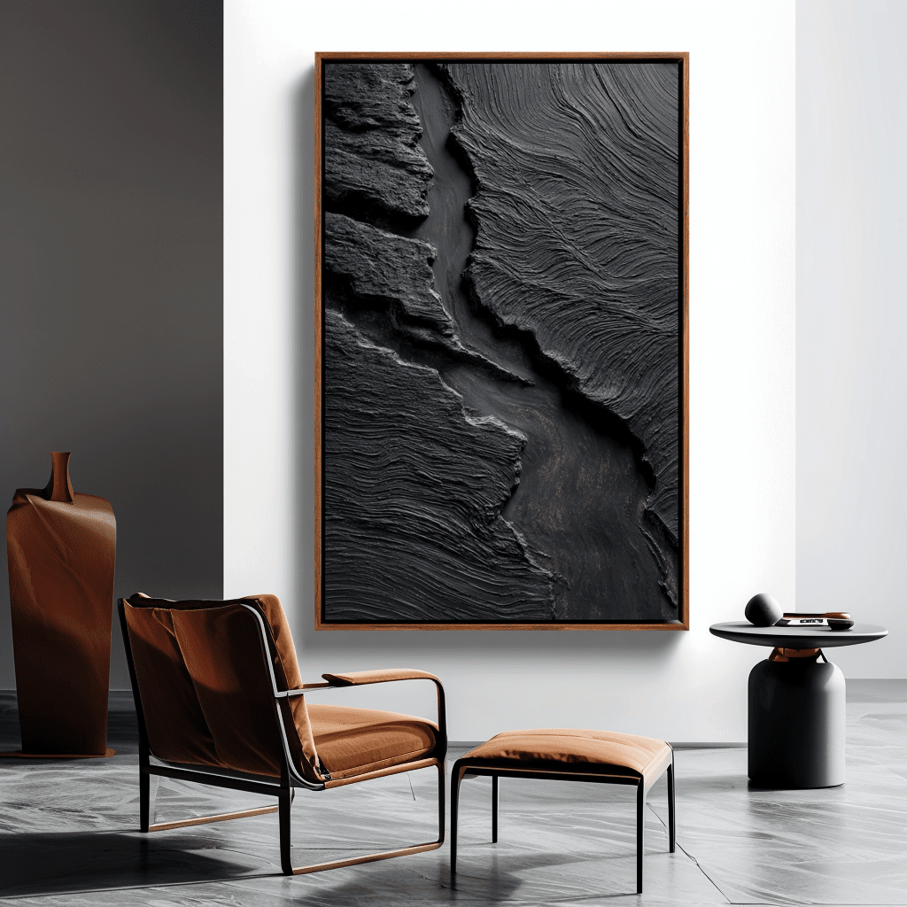 Erosion Path – Dark Textured Abstract Painting #awp71 Painting artwepaint 