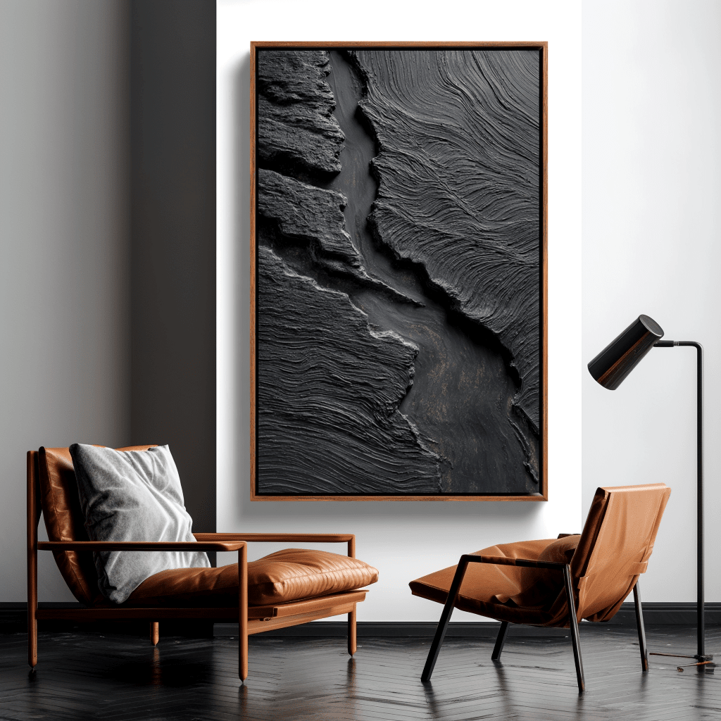 Erosion Path – Dark Textured Abstract Painting #awp71 Painting artwepaint 
