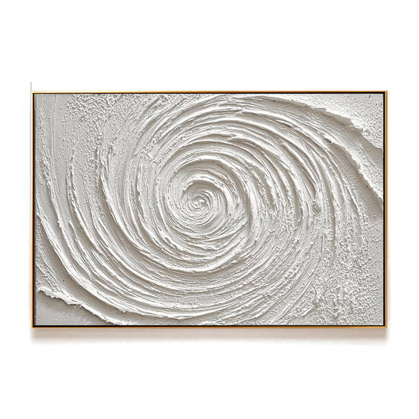 Eternal Flow – White Abstract Spiral Painting #93035 Painting artwepaint 