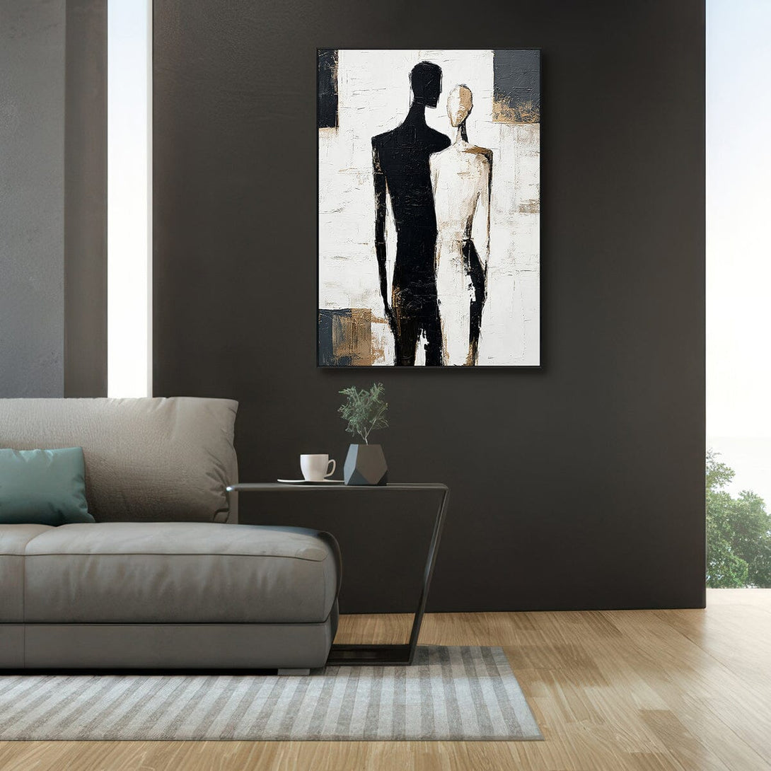 Ethereal Embrace-Black & White Abstract Painting #RIX1(309) Painting artwepaint 