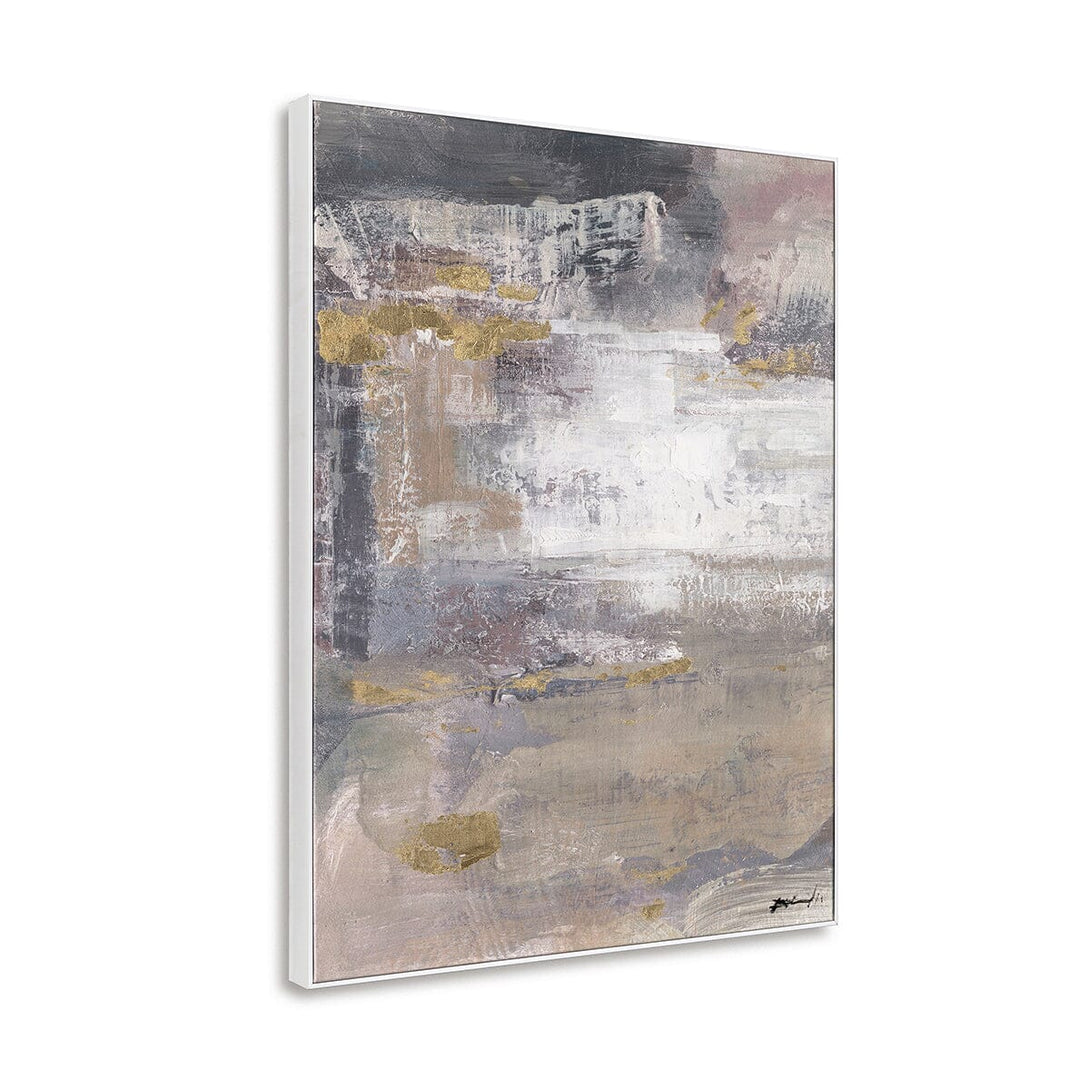 Ethereal Glow - White & Gold Abstract Painting#M6885 Painting artwepaint 