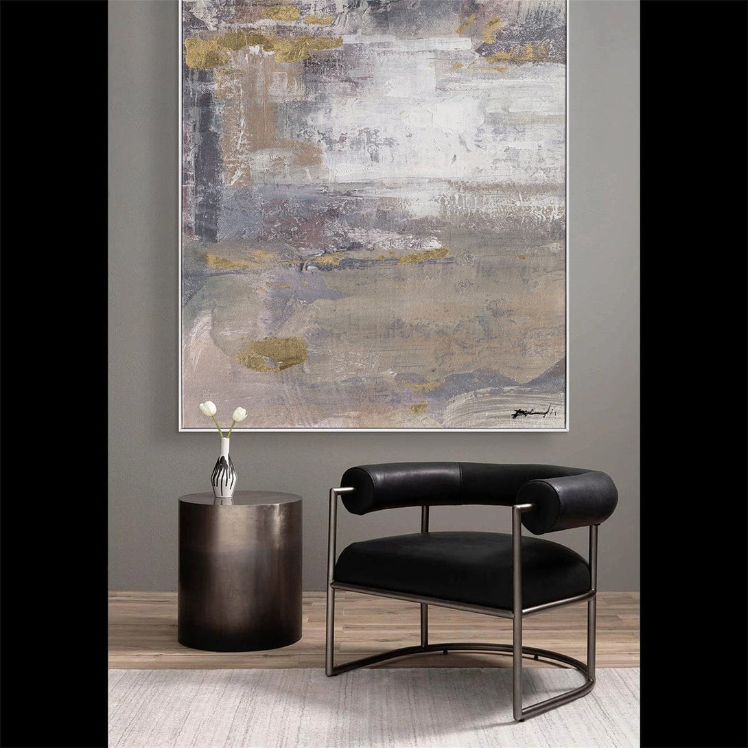 Ethereal Glow - White & Gold Abstract Painting#M6885 Painting artwepaint 