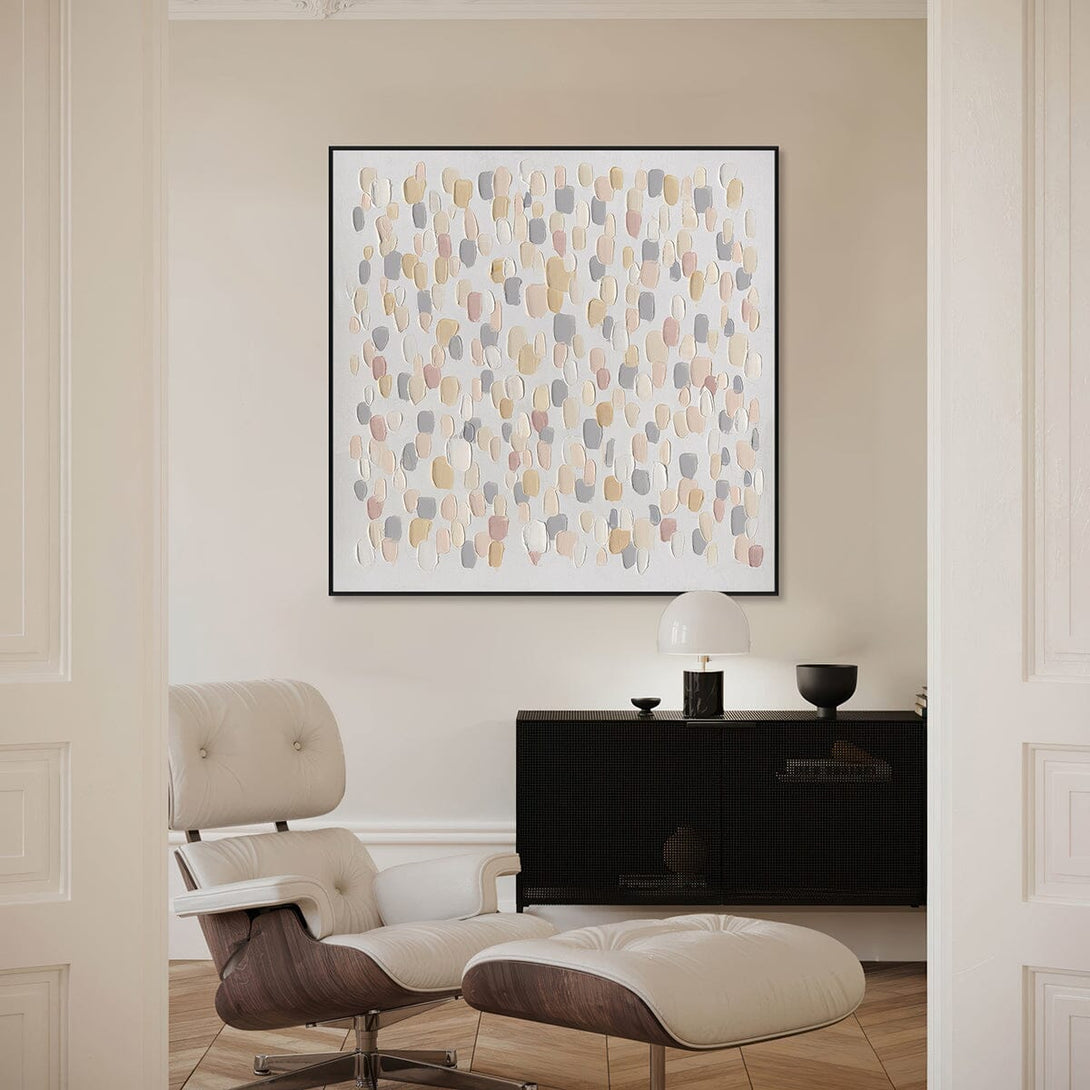 Falling Lights - Light Tone Textured Abstract#M4610 Painting artwepaint 