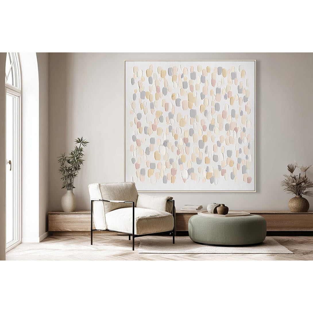 Falling Lights - Light Tone Textured Abstract#M4610 Painting artwepaint 