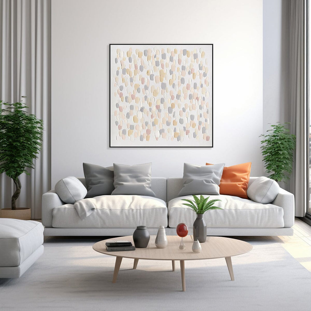 Falling Lights - Light Tone Textured Abstract#M4610 Painting artwepaint 