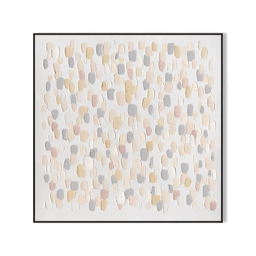 Falling Lights - Light Tone Textured Abstract#M4610 Painting artwepaint 