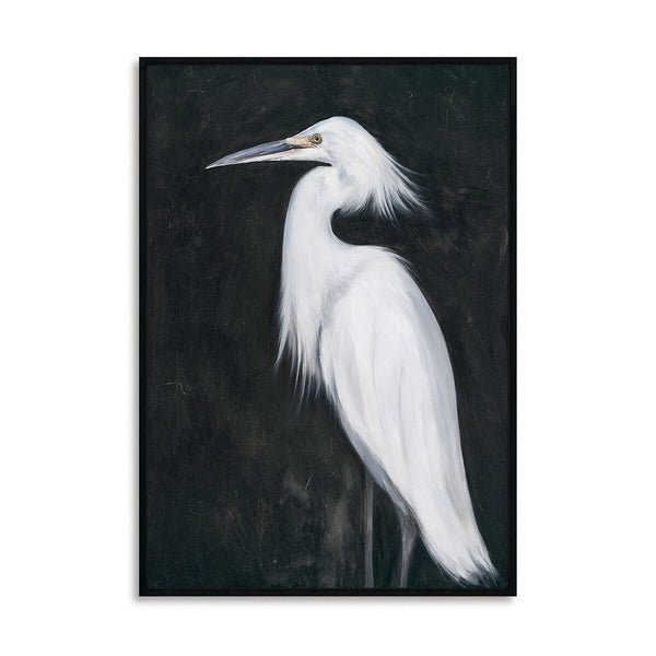 Feathered Light - White Egret Art Painting #M4571 Painting artwepaint 