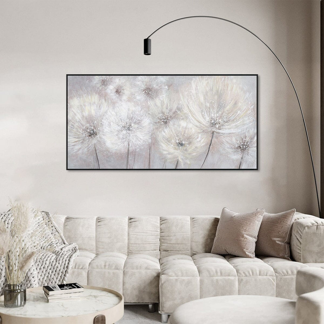 Floating Wishes - Abstract Dandelion Long Painting#L5620 Painting artwepaint 