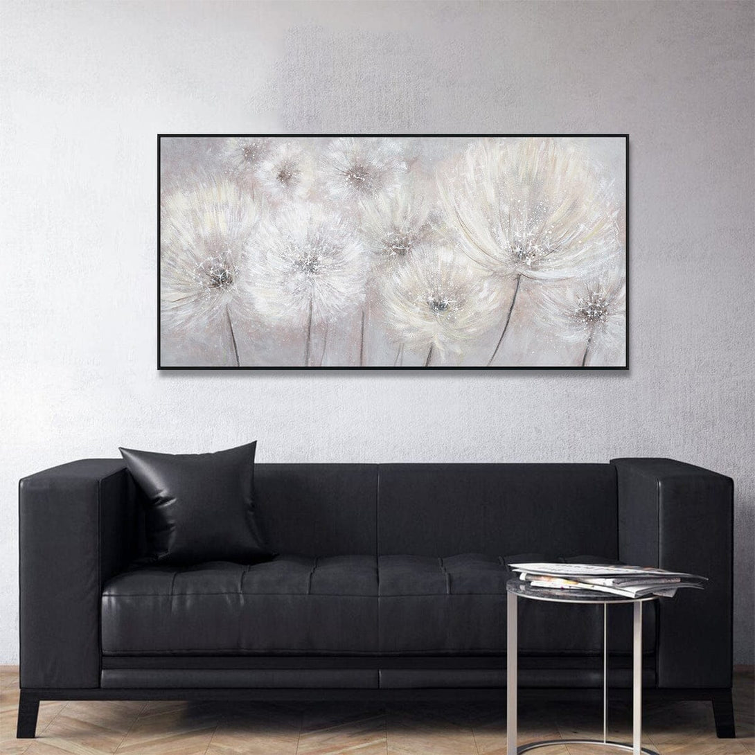 Floating Wishes - Abstract Dandelion Long Painting#L5620 Painting artwepaint 