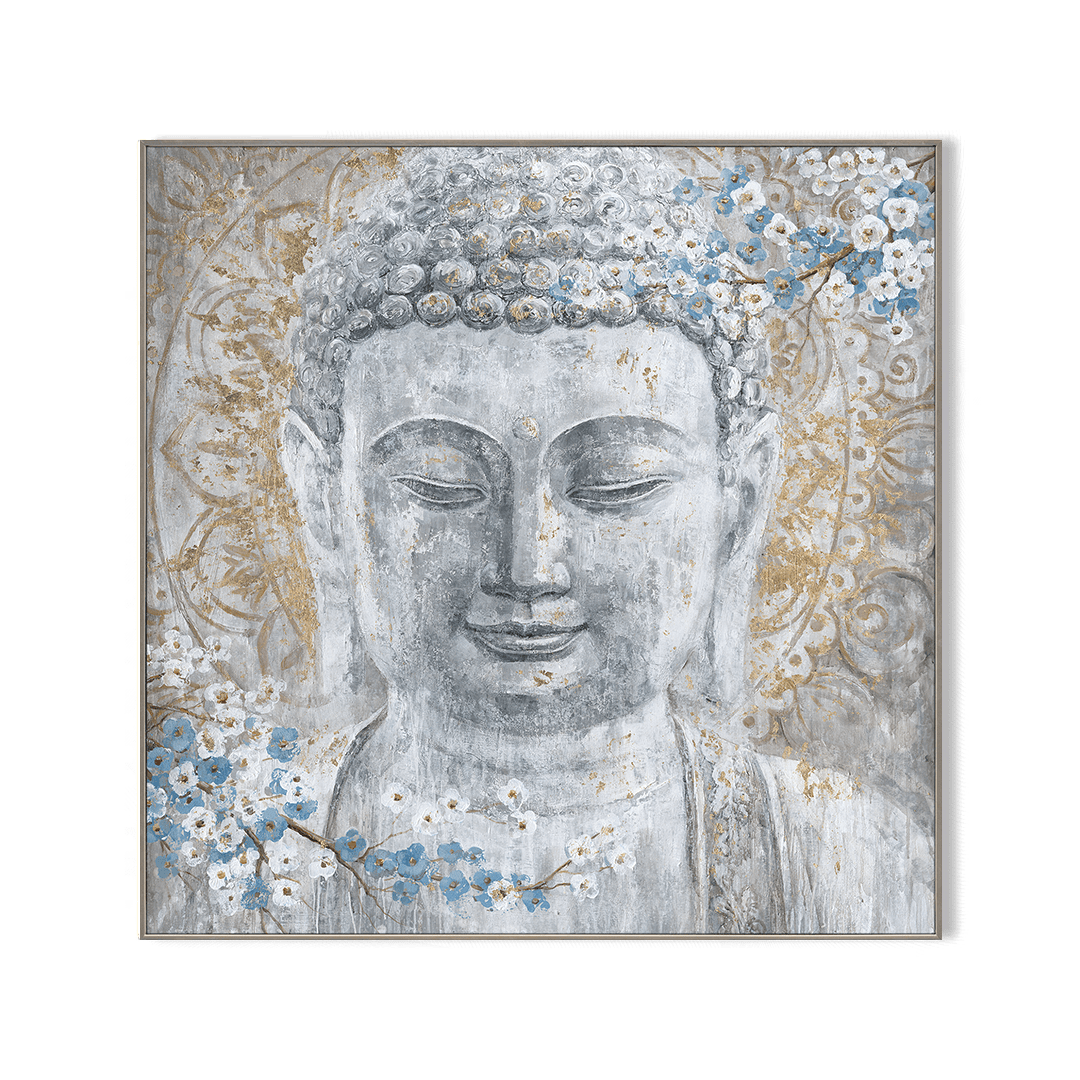 Floral Radiance - Buddha with Blossoms Painting#K5118 Painting artwepaint 
