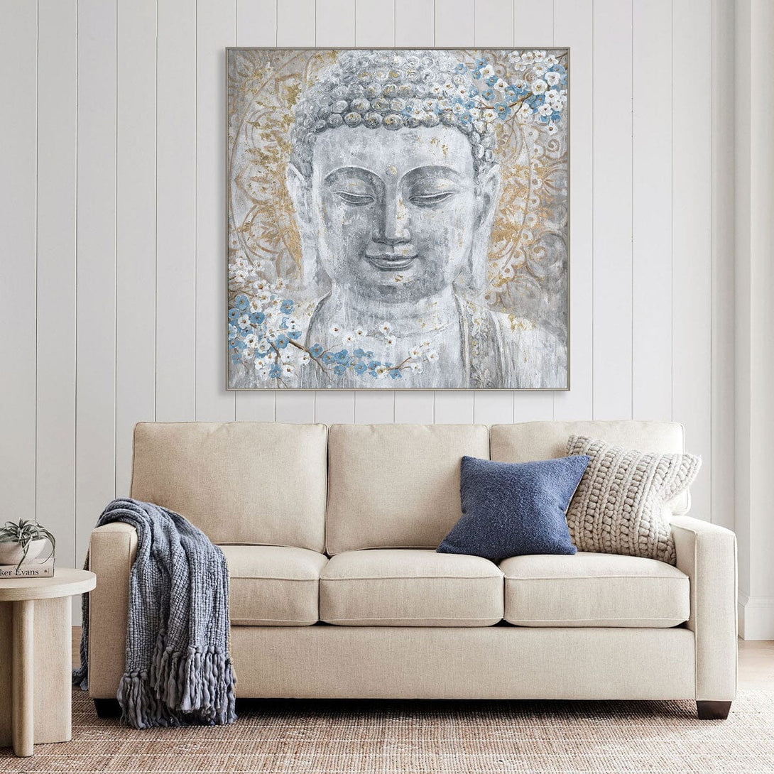 Floral Radiance - Buddha with Blossoms Painting#K5118 Painting artwepaint 