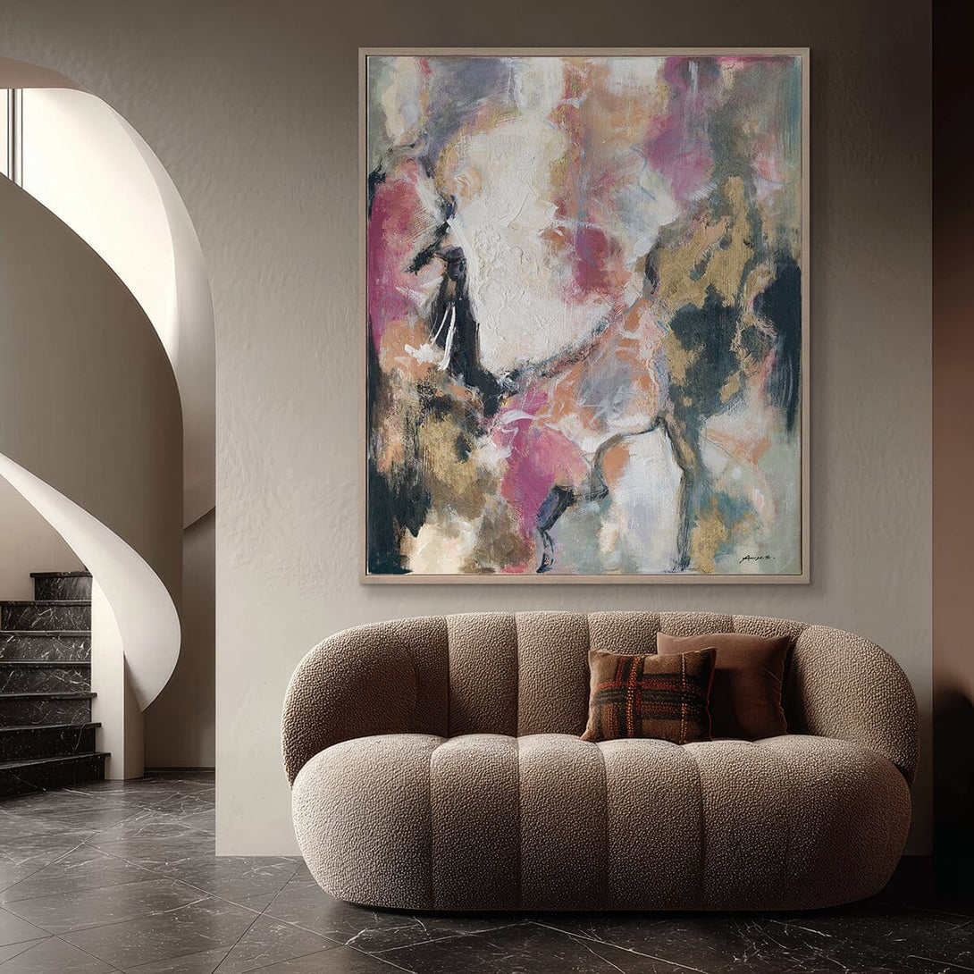 Floral Shadows - Textured Abstract #P5740 Painting artwepaint 