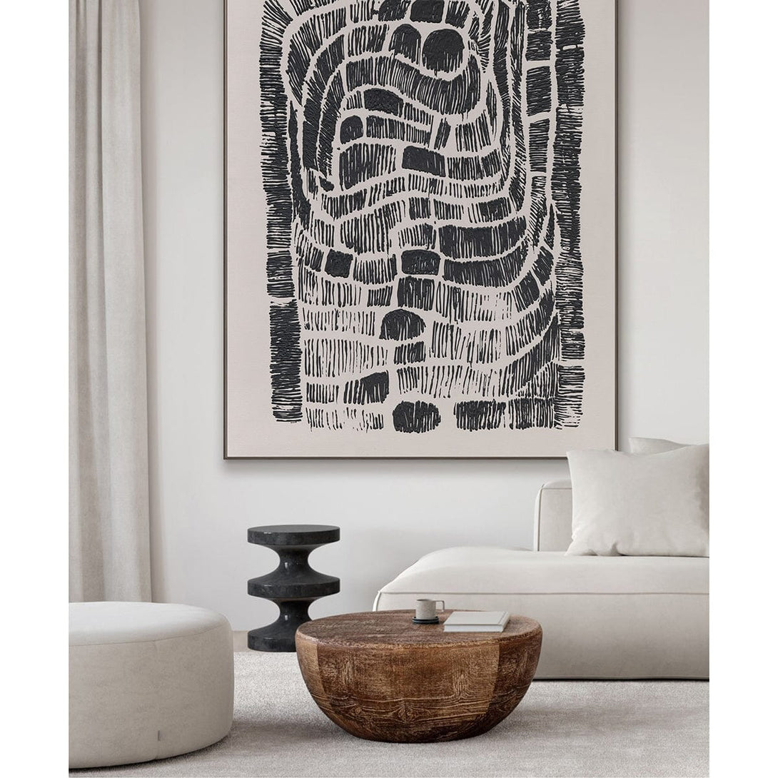 Flowing Ink Forms - Black & White Line Art #R4013 Painting artwepaint 