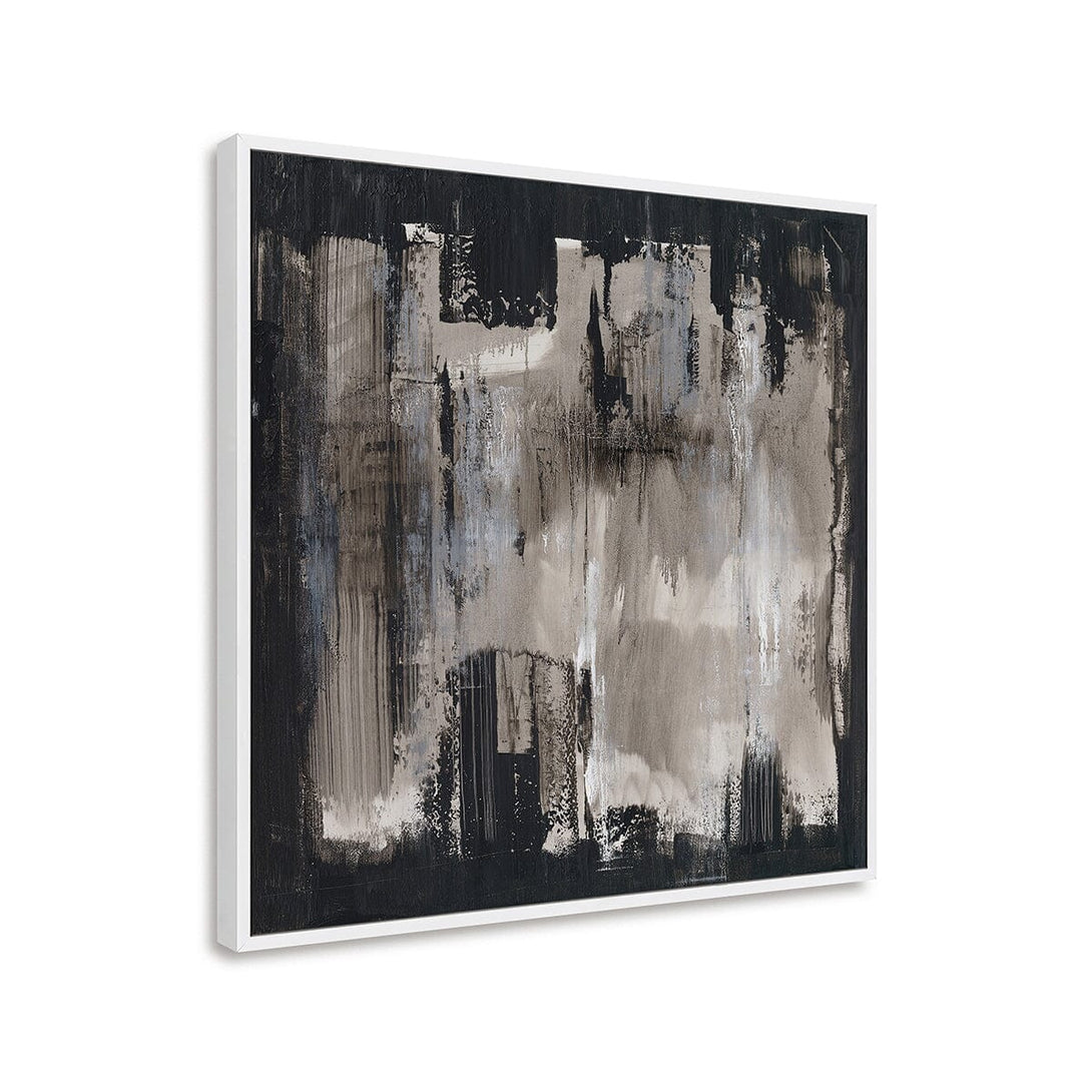 Fogged Shadows - Black & Grey Abstract Painting #M5645 Painting artwepaint 
