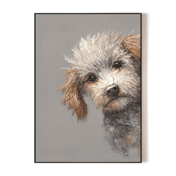 Gentle Gaze - Puppy Portrait #M3761 Painting artwepaint 