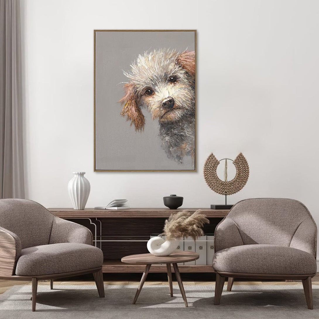 Gentle Gaze - Puppy Portrait #M3761 Painting artwepaint 