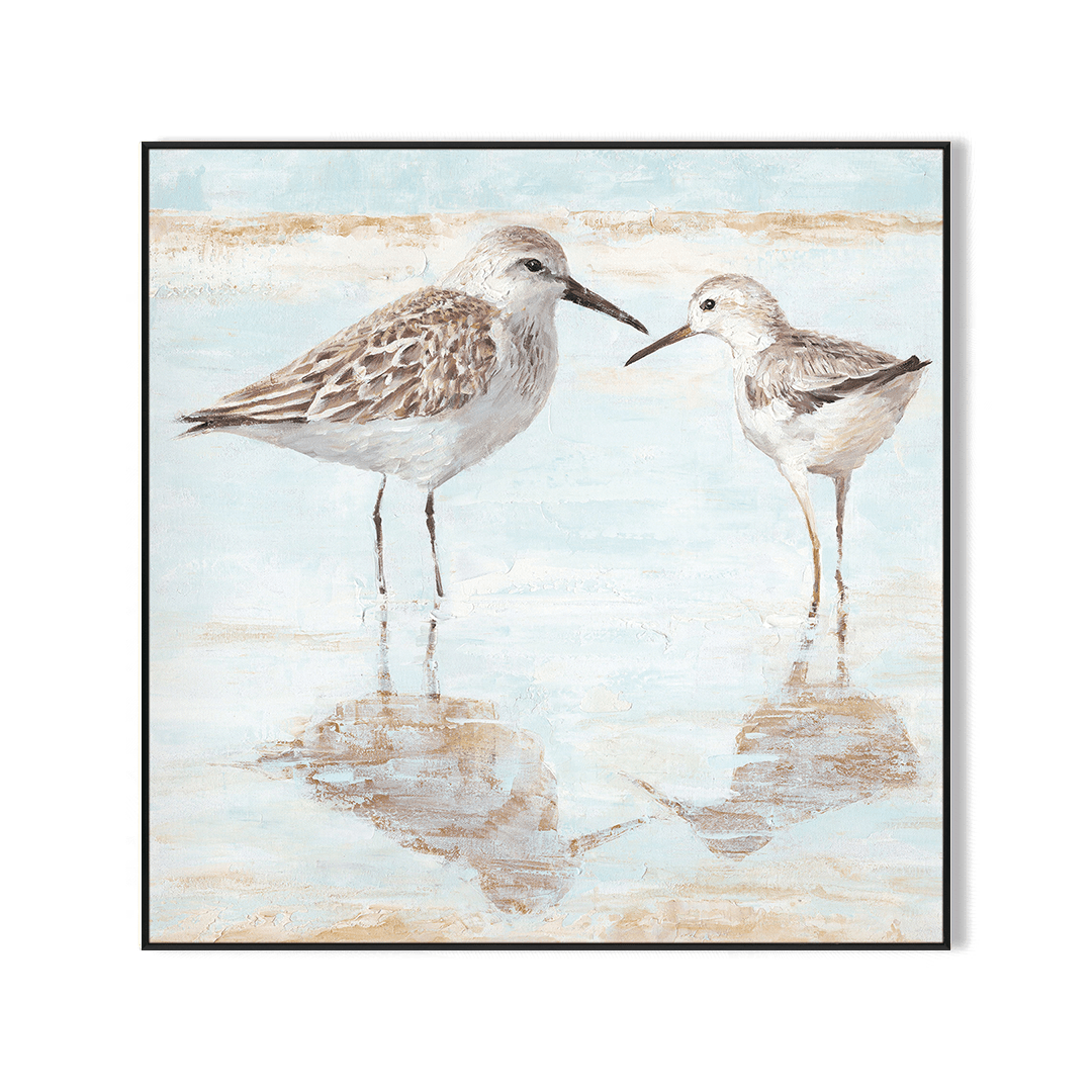 Gentle Shore – Sandpiper Pair Painting #J3534 Painting artwepaint 