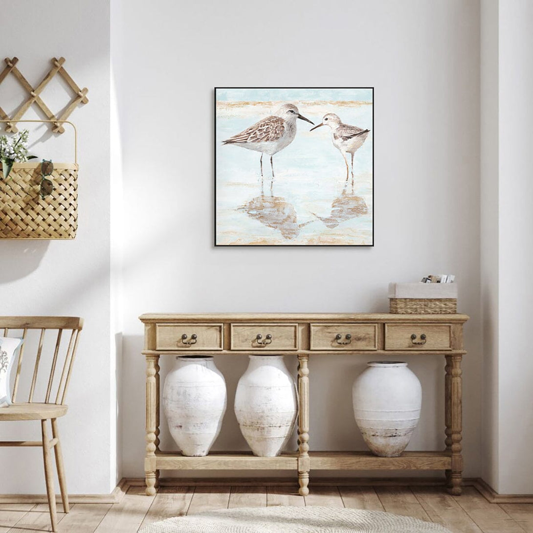 Gentle Shore – Sandpiper Pair Painting #J3534 Painting artwepaint 