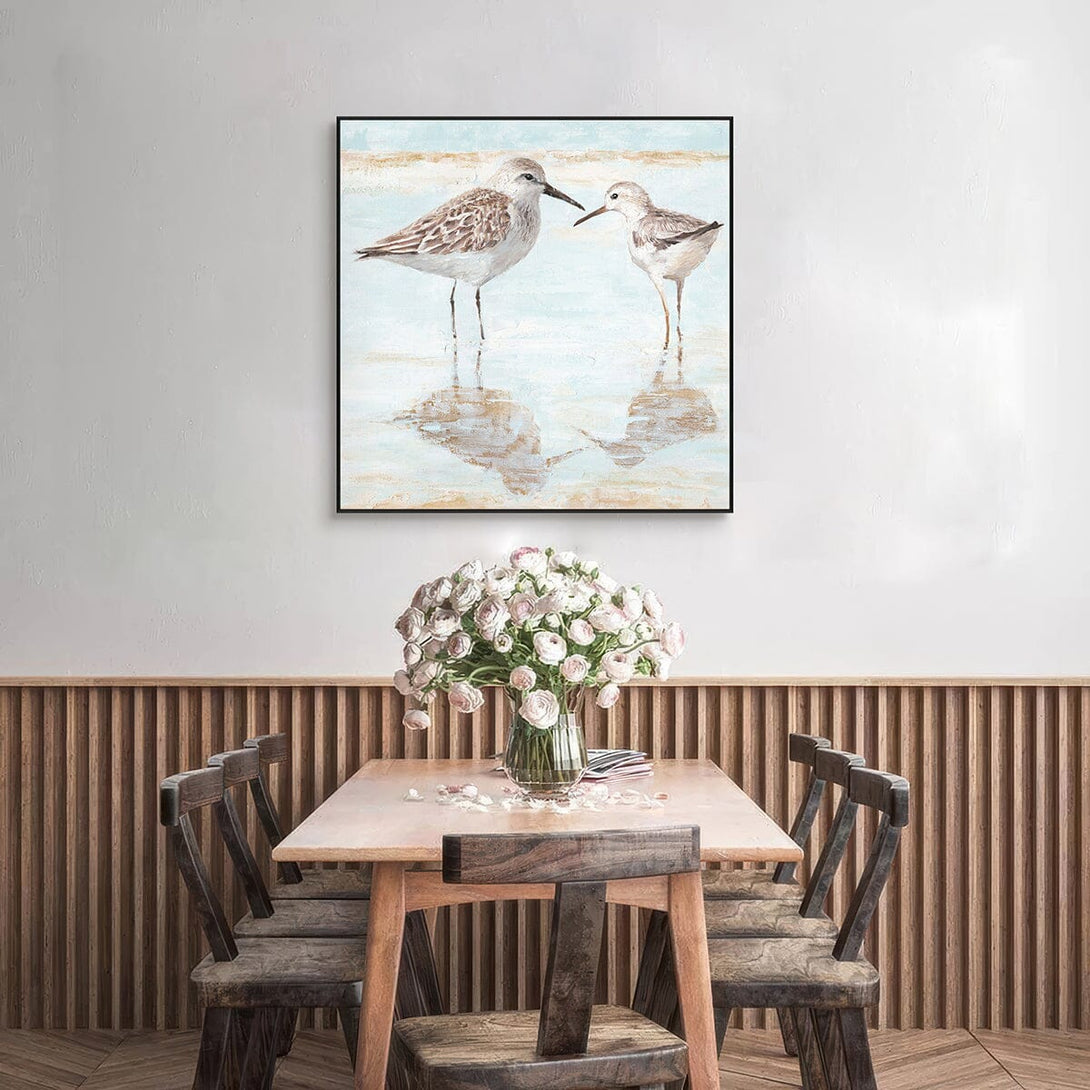 Gentle Shore – Sandpiper Pair Painting #J3534 Painting artwepaint 