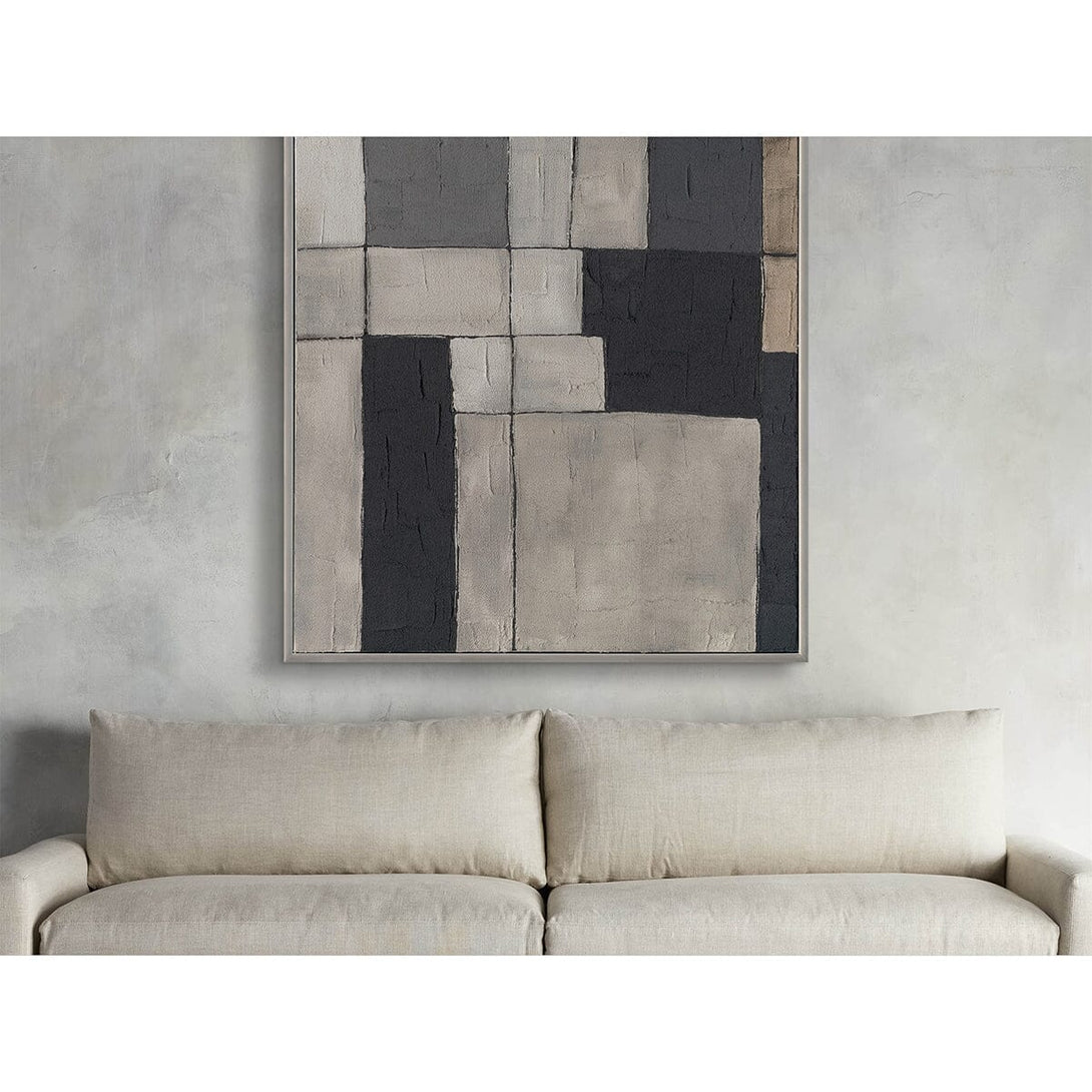 Geometric Shadows - Modern Abstract Squares #P4505 Painting artwepaint 