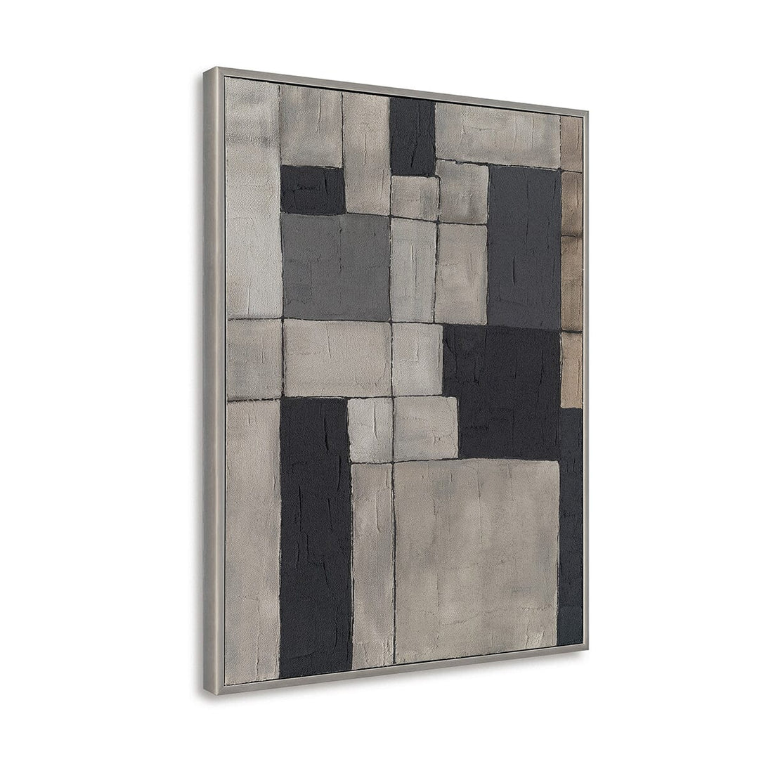 Geometric Shadows - Modern Abstract Squares #P4505 Painting artwepaint 
