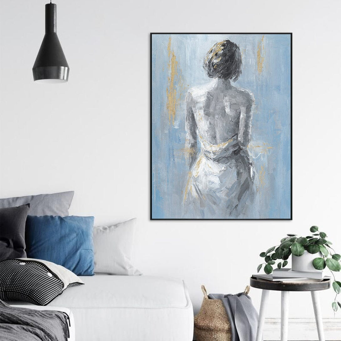 Gilded Calm - Abstract Female Back#L0519 Painting artwepaint 