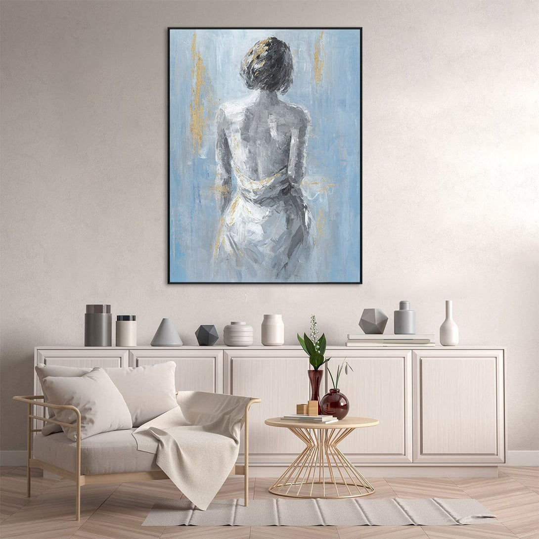 Gilded Calm - Abstract Female Back#L0519 Painting artwepaint 