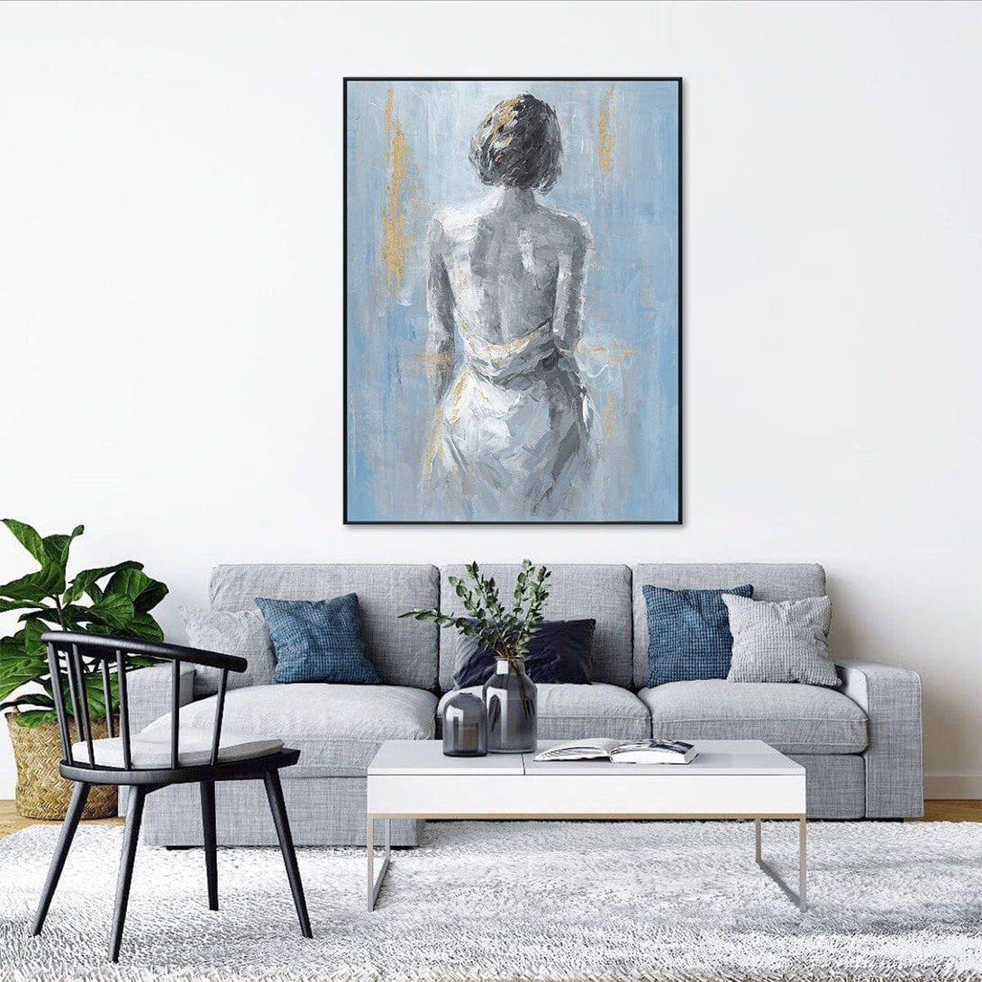 Gilded Calm - Abstract Female Back#L0519 Painting artwepaint 