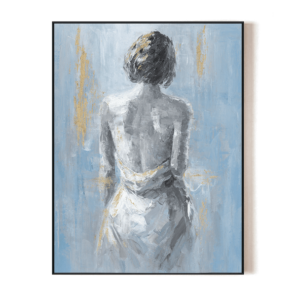 Gilded Calm - Abstract Female Back#L0519 Painting artwepaint 