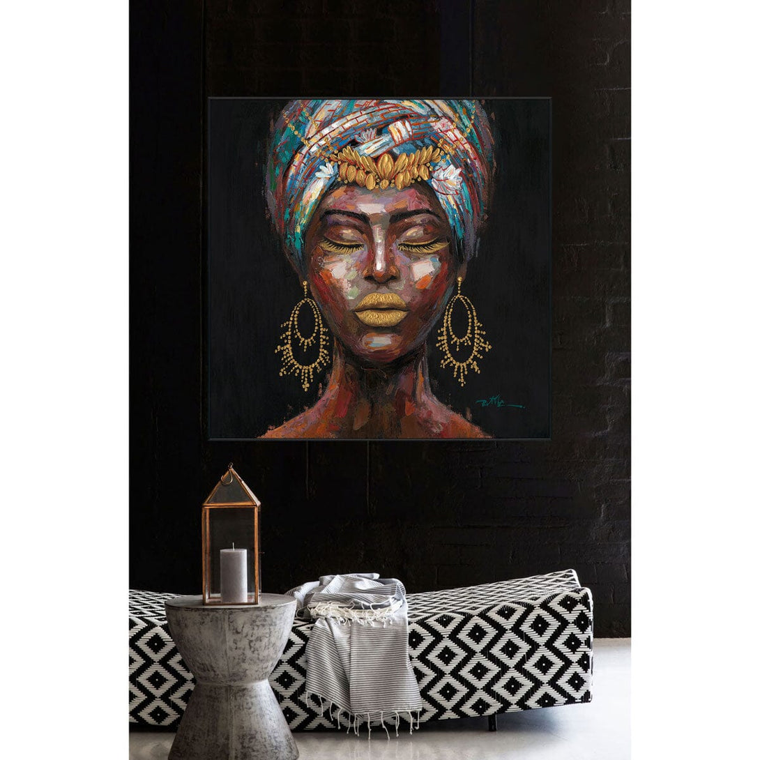 Gilded Silence - Headwrap Muse#L0037 Painting artwepaint 