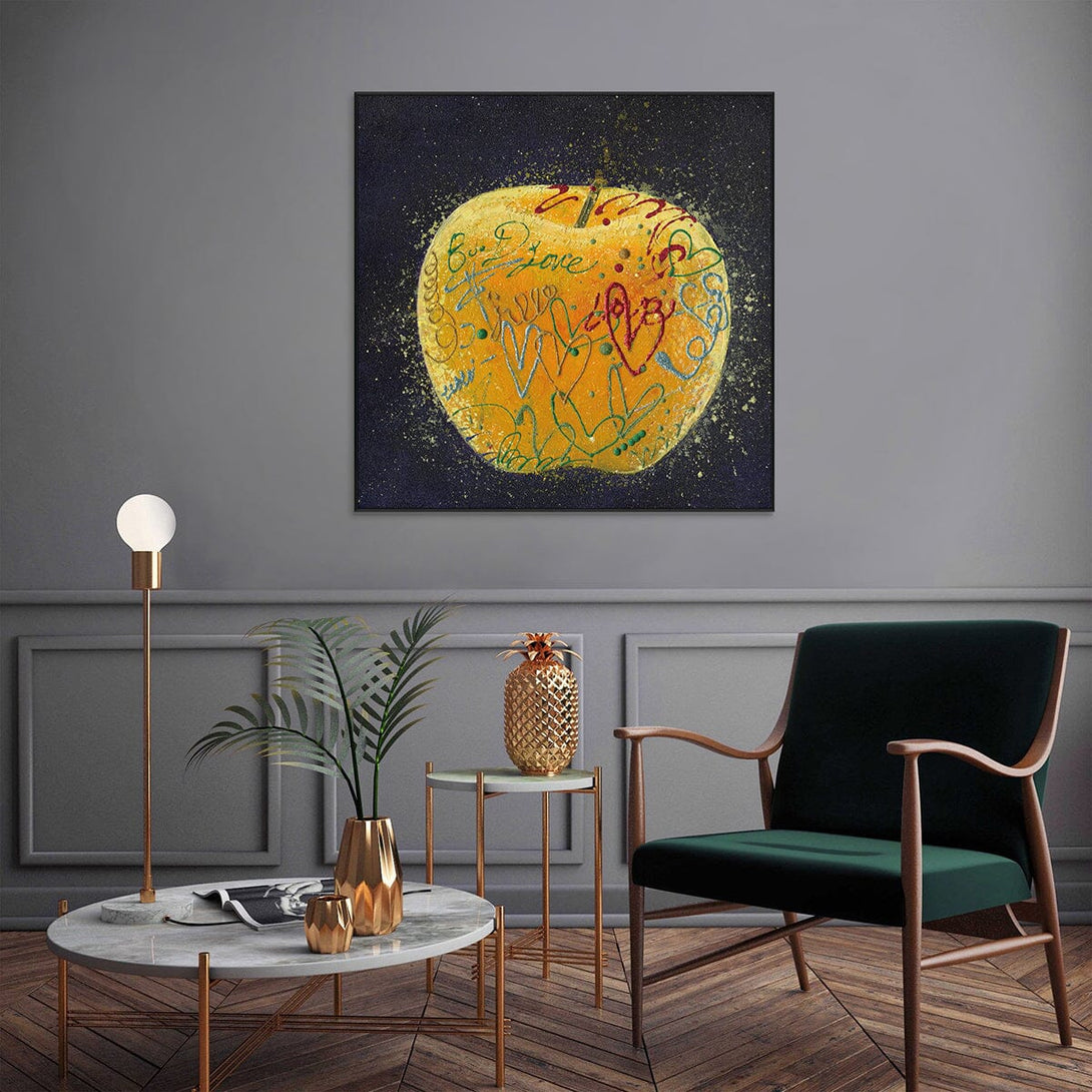 Golden Apple – Graffiti Pop Art Painting #I1678 Painting artwepaint 