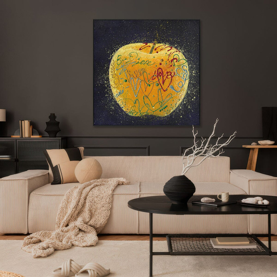 Golden Apple – Graffiti Pop Art Painting #I1678 Painting artwepaint 