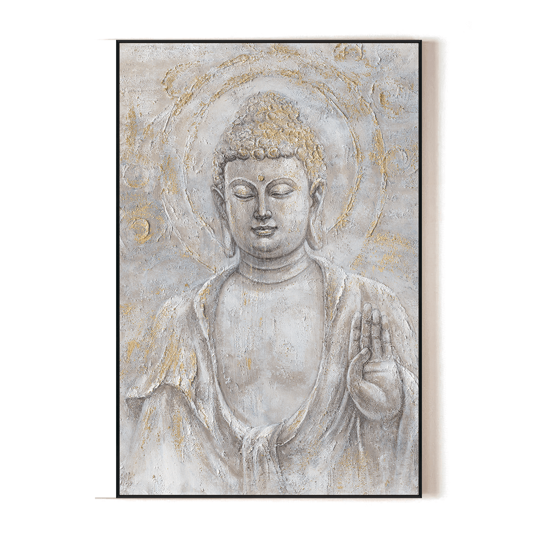 Golden Blessing - Buddha Hand Gesture Painting#L0699 Painting artwepaint 