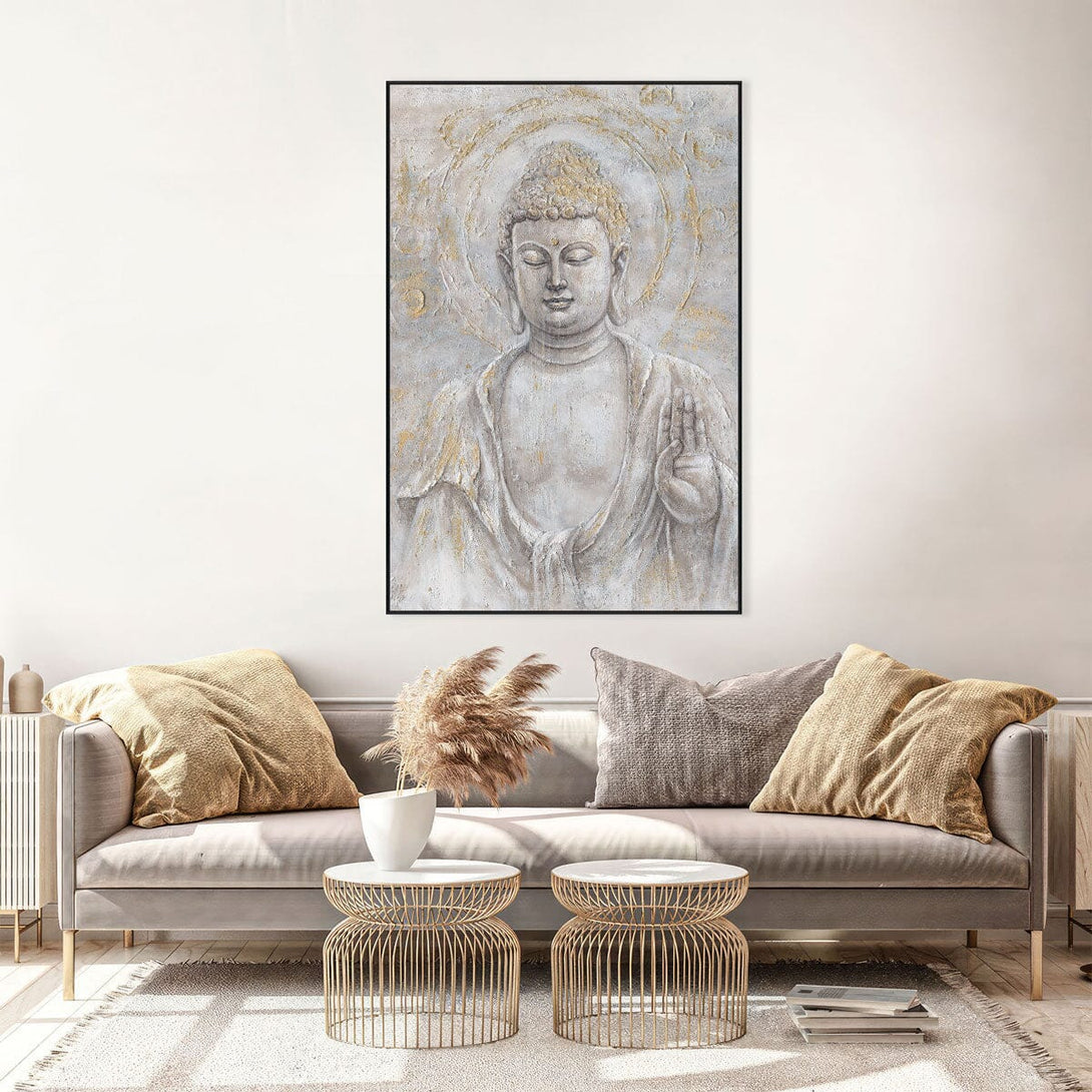 Golden Blessing - Buddha Hand Gesture Painting#L0699 Painting artwepaint 