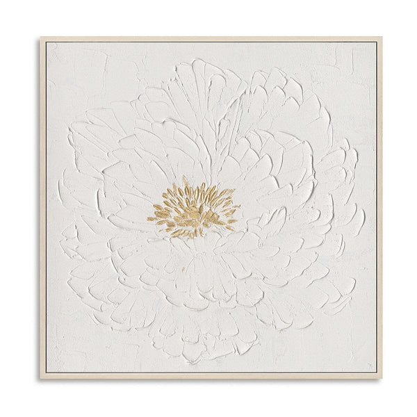Golden Bloom - Floral Relief Art Painting#M0654 Painting artwepaint 