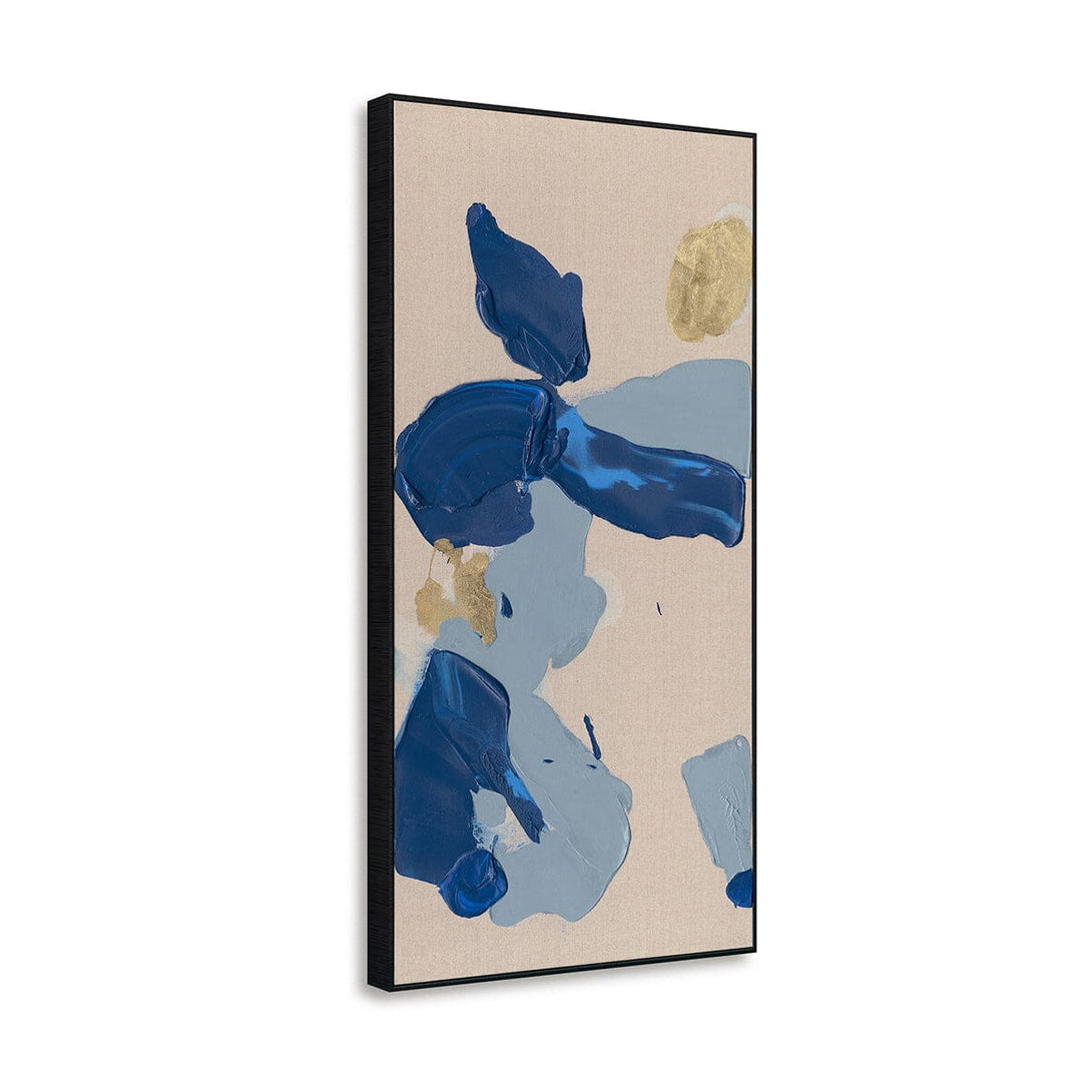 Golden Blue Rhythm - Textured Abstract #P5552 Painting artwepaint 