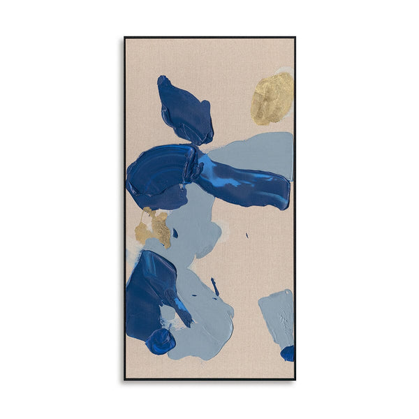 Golden Blue Rhythm - Textured Abstract #P5552 Painting artwepaint 