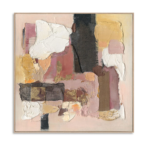 Golden Blush-Textured Abstract Painting #P6191 Painting artwepaint 