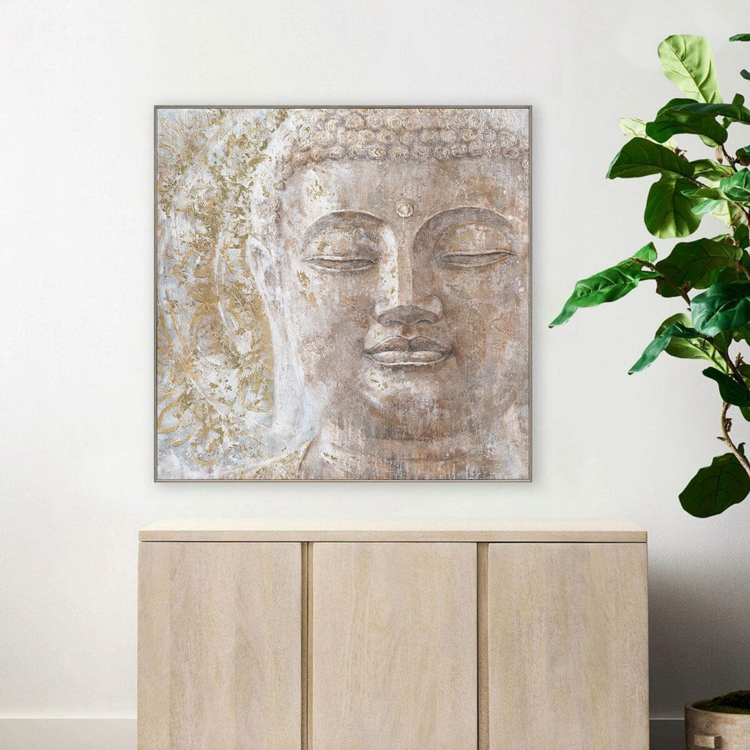 Golden Calm - Buddha Close-Up Painting#K5120 Painting artwepaint 