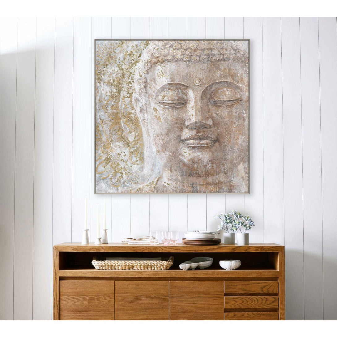 Golden Calm - Buddha Close-Up Painting#K5120 Painting artwepaint 